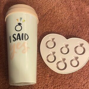 I Said Yes Travel Mug and Ring Tray Set